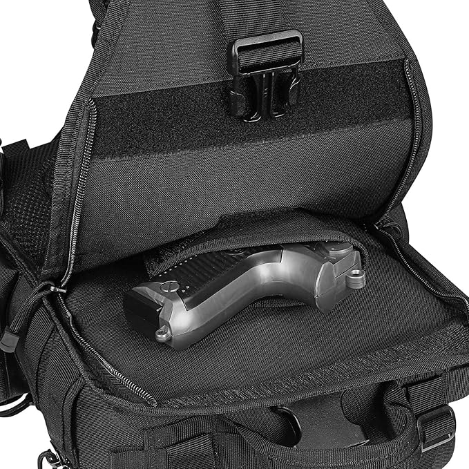 G4Free Tactical Sling Military Shoulder Backpack EDC Assault Range Bag and Tactical Sling Bag Military Rover Shoulder Sling Pack Molle EDC Chest Pack