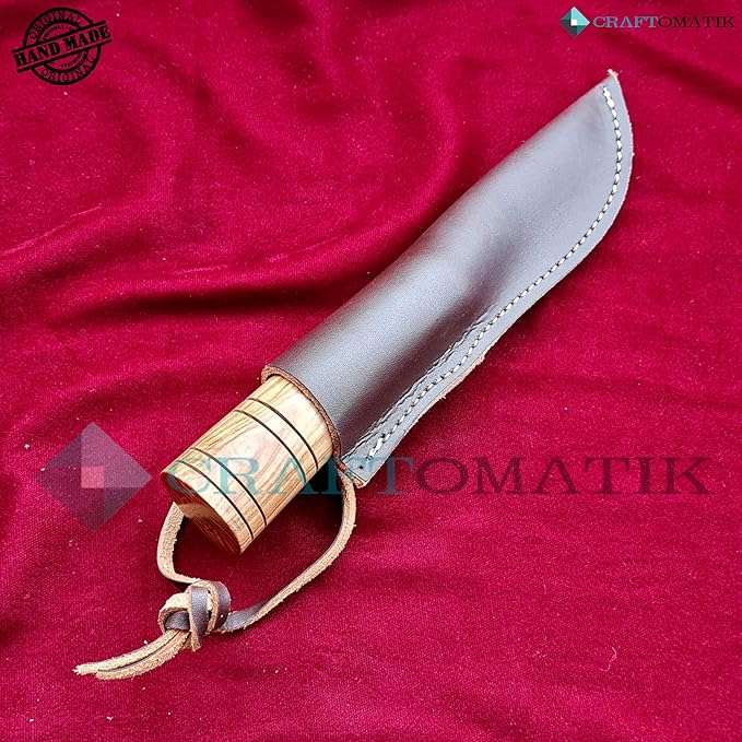 Medieval Knife | Handmade Viking Knife | Celtic Knife for Garden and Camping with Leather Bag | LARP | HFK23
