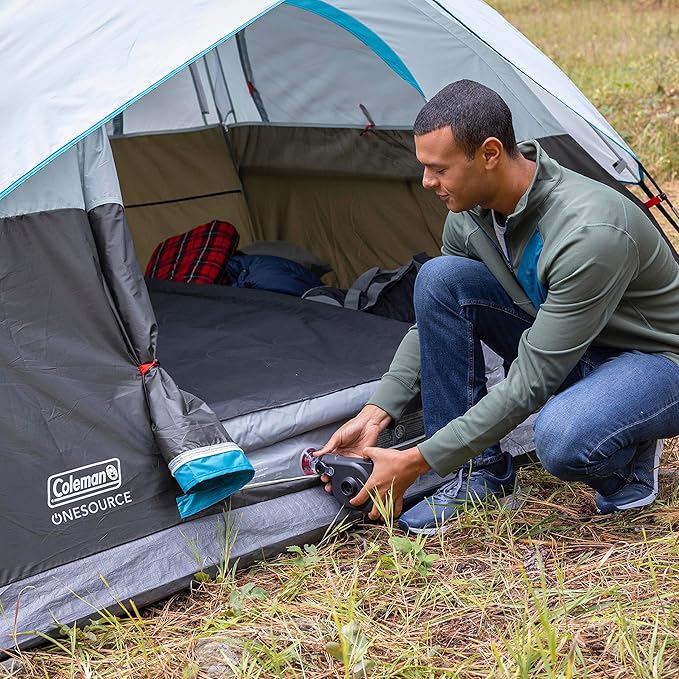 Coleman OneSource Rechargeable Outdoor Camping Gear: Camp Shower Cordless Vacuum Fan Speaker &amp Air Pump Options with Included Rechargeable Battery