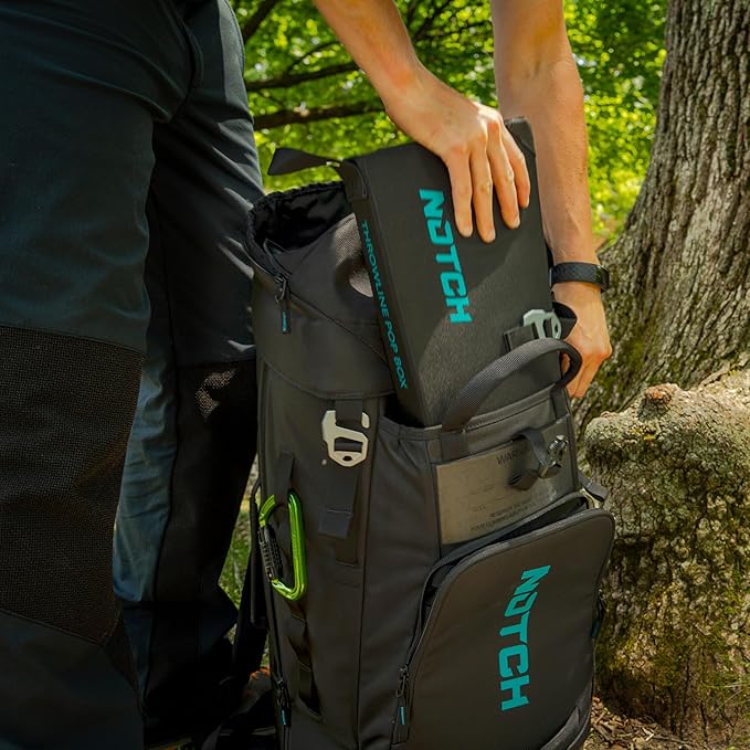 Notch Hauler Free-Standing Backpack 70 Liter Carrying Capacity Integrated Helmet Compartment 4 Gear Handles Sculpted Shoulder Straps Weather-Resistant 1680 Denier Fabric (99715)