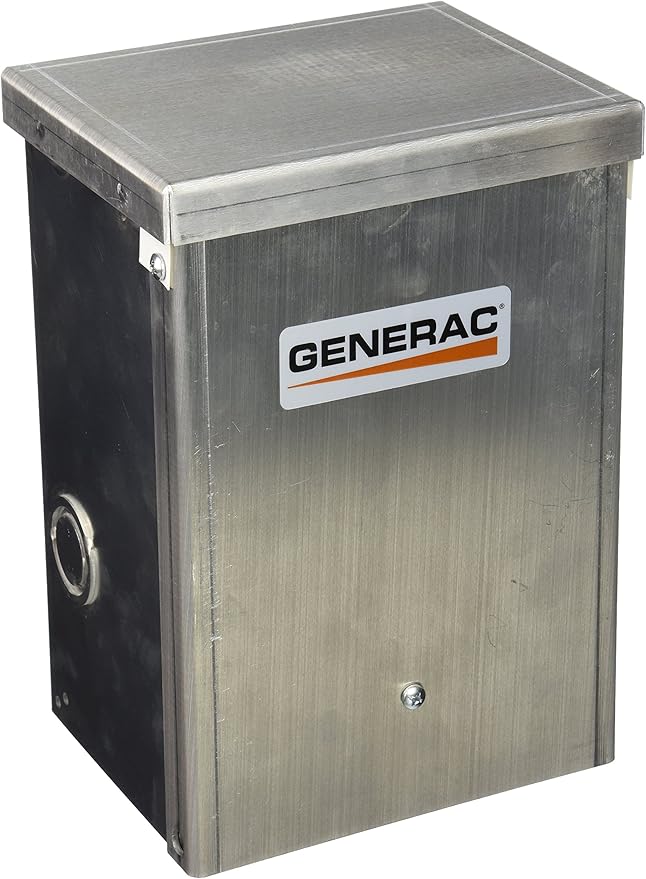 Generac 30-Amp Manual Generator Transfer Switch 2-Circuit Outdoor Power Inlet for Portable Generators 125/250V