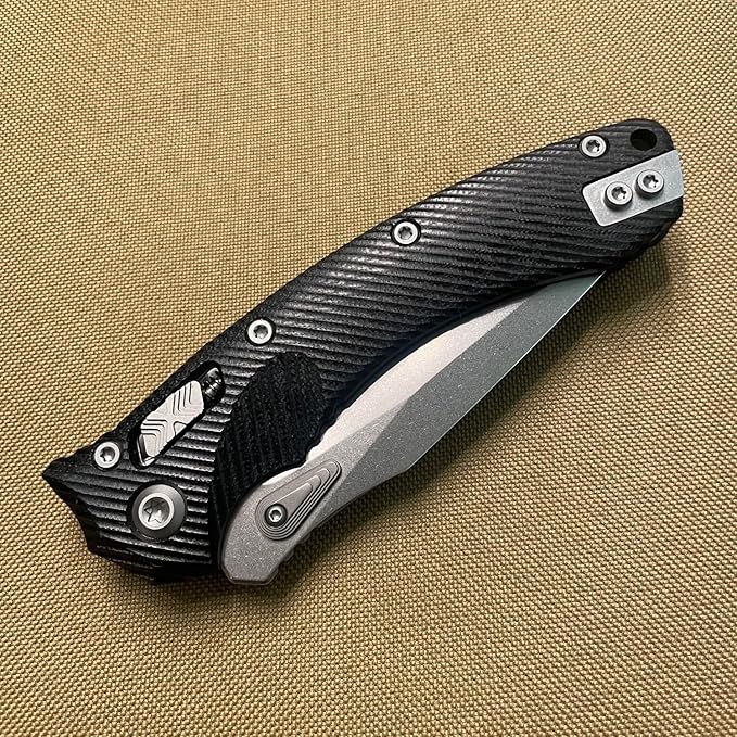 Outdoor Pocket knife M390 Blade with G10 Handle Folding knives Ram-Lok for Camping Hiking Survival EDC Tools