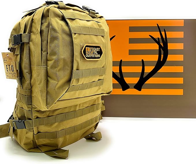 East TN. Outfitters Tactical Backpack Hunting Bug Out Bag 3 Day Pack Bugout Big 45 Liters Hiking Camping Overnight