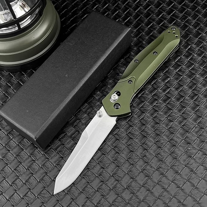 3.14 Inches D2 Steel Blade &amp Aluminum Handle Thumb Stud Manual Open Folding Knife EDC Suitable for Outdoor Camping Hiking and Adventure with Shoulder Straps Pocket Knife