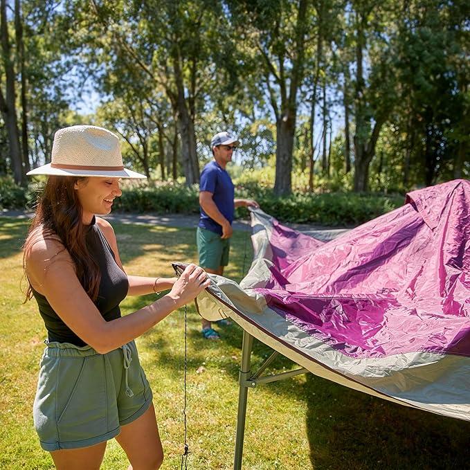Coleman Oasis Instant Pop-Up Canopy Tent with Side Wall Attachment Portable Shelter with Easy Setup &amp Takedown Wheeled Carry Bag Included 10x10/13x13ft Sizes