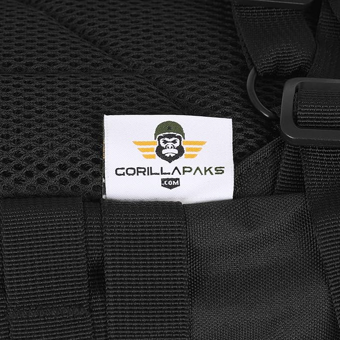 30L Black Tactical Backpack - MOLLE Military Bug Out Bag Small Survival Rucksack &amp EDC Daypack for Hunting Hiking Camping Travel - Outdoor Gear for Men &amp Women