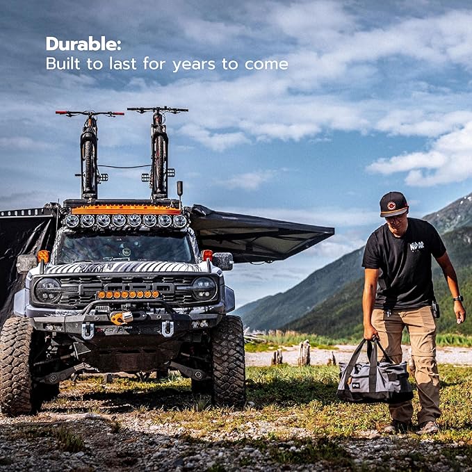 DMOS Rally Bag - Overland Organizational Storage Duffel for Essential Off-Road Gear &amp Tools for Overlanding Camping &amp Emergency Use - Alloy