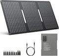 ENOFLO 30W Solar Panel Charger YT30 Foldable Solar Panel IP65 Waterproof Solar Charger with QC3.0 USB &amp DC Output(10 Connectors) 24% High Efficiency for Outdoor Camping