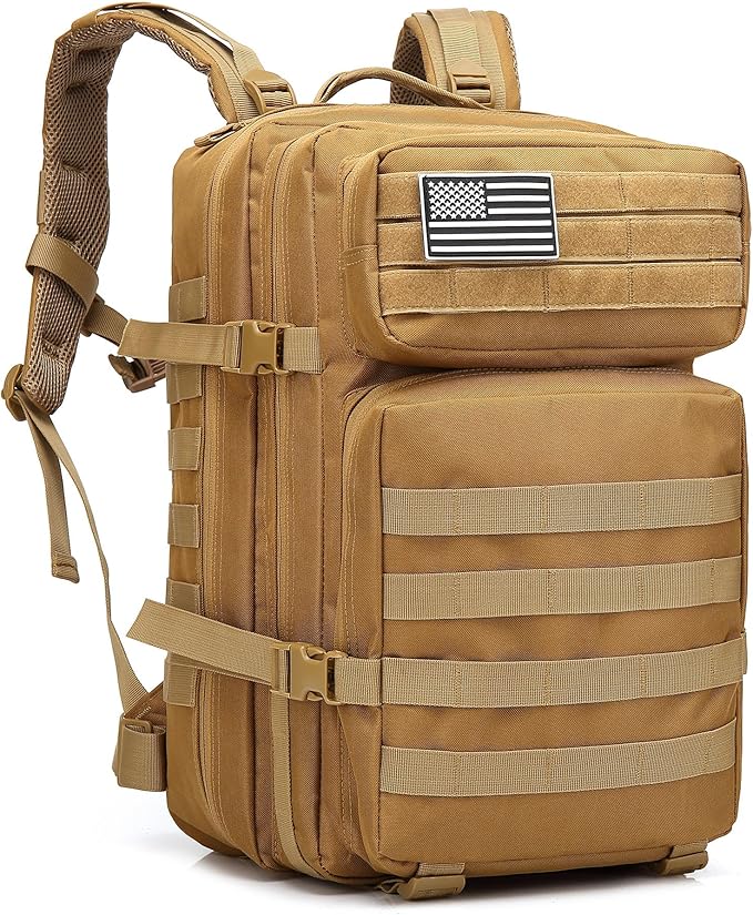 Lovelinks21 Hiking Assault Backpack Waterproof Motorcycle Backpack Bug Out Pack Rucksack for Outdoor Hiking
