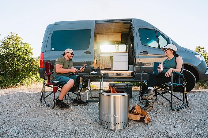 Solo Stove Ranger Big Yard Bundle | Includes Fire Pit Stand Shield &amp Shelter | Perfect for 2–4 People | Portable Wood Burning Stainless Steel 15.25in H x 15in Dia
