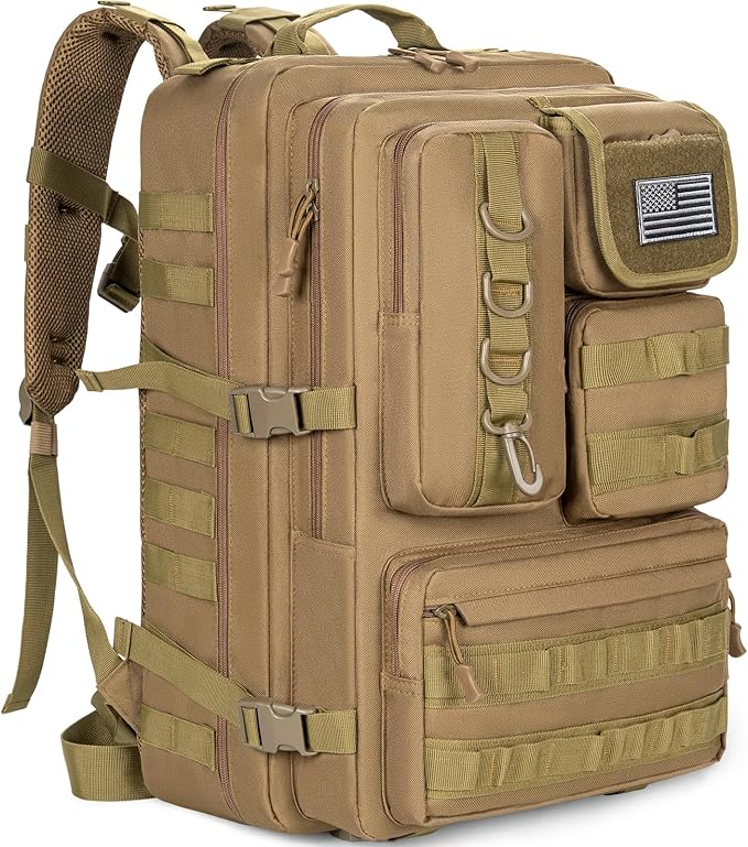 ANILD Tactical Backpack Army 3 Days Assault Pack Bag Military Molle Backpack Heavy Duty Rucksack Water Resistant