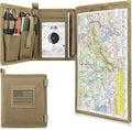 LIVANS Tactical Pouch Military Map Case Holder Army Foldable Map Storage Pouch Multifunctional for Outdoors or Hiking - 13x10 Clear Viewing Area1000D Oxford + Waterproof TPU