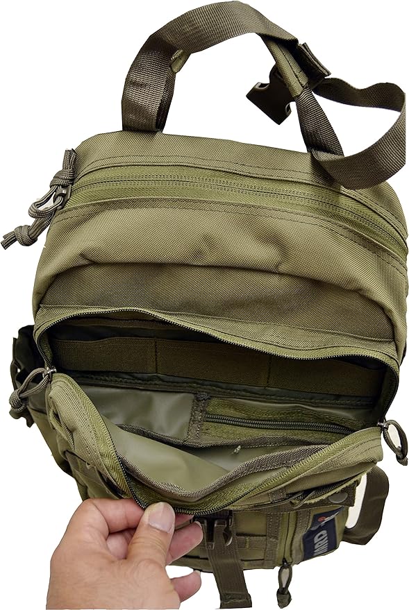 EXPLORER B8-OD Tactical Hydration Pack Ready Backpack with Molle &amp Chest Strap OD