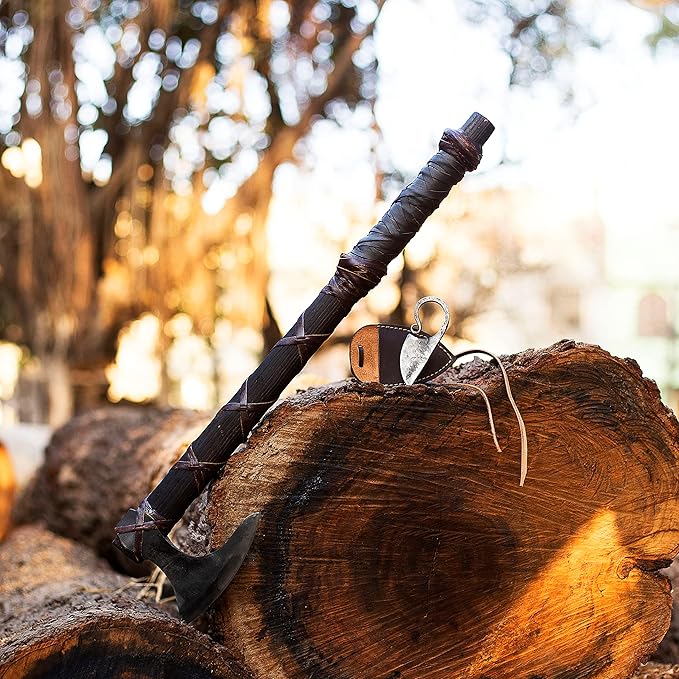 Ragnar Viking Axe Ragnar Lothbrok Viking Hatchet Pagan Axe Berserker Axe Mens Gifts Norse AxeViking Camp kitViking GiftIron Gift