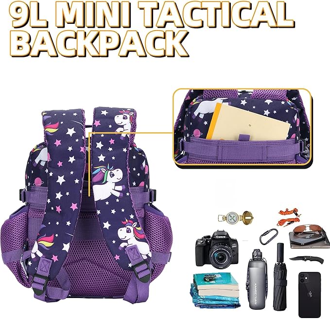 9L Mini Tactical Backpack for Men and Women Tactical Backpack Small for Hiking Small Tactical Bag Fitness Pack