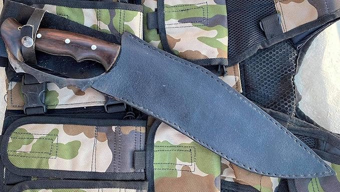 12 D-Guard Handle Farmer Rust free Kukri - Survival Hunting Khukuri High Carbon Steel Fishing Knife Outdoor Camping Tool Activities