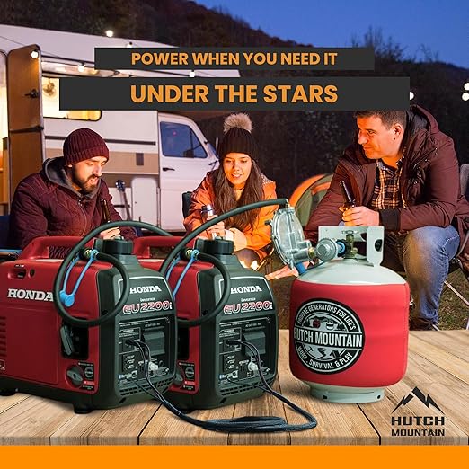 Hutch Mountain Parallel Cable Compatible with Honda Generator EU2200i 1000i 2000i – Heavy Duty Cable for Doubling Power – Inverter Generator Parallel Kit for RV Camping &amp Emergency Power