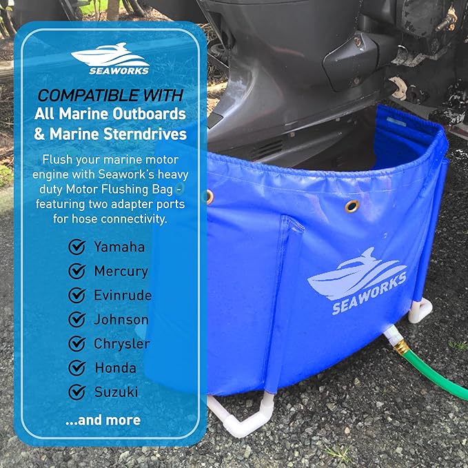 Outboard Motor Flushing Bag for Marine Engines &amp Sterndrives