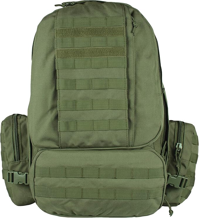 FOX OUTDOOR PRODUCTS Advanced 3-Day Combat Pack | 69L Tactical Backpack w/Dual Hydration Ports Compression Straps &amp Storage