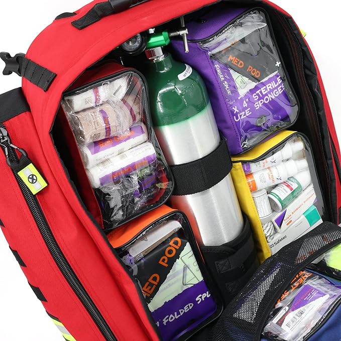 Lightning X TacMed Modular ALS O2 Trauma Backpack w/Advanced Stocked Fill Kit D