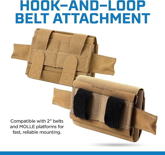 Blue Force Gear Micro Trauma Kit Now! – Empty – Belt Mounted Medical Belt Pouch for First Aid Supplies