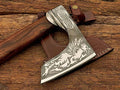 Handmade Steel Viking Axe Hatchet Tomahawk Axe Camping Axe 22 inches Rosewood Handle Axe