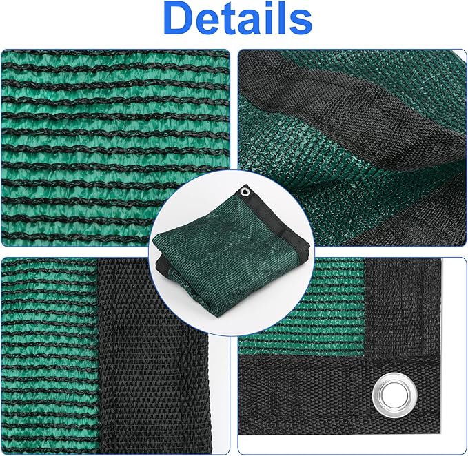 Green 6' x 51' Fence Privacy Screen Commercial Outdoor Backyard Shade Windscreen Mesh Fabric