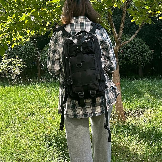 30L Waterproof Military Tactical Backpack Assault Bag Hiking Backpack MOLLE Outdoors Camping Trekking Rucksack - Green