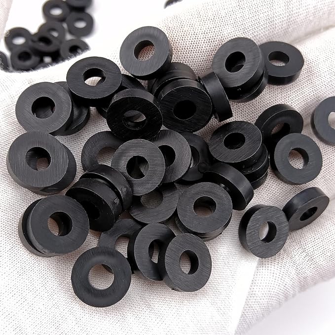100 Pieces Rubber Washer Gasket Replacements Fit for Kydex Sheath Knife Case DIY Accessory
