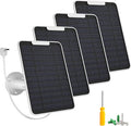 5W Arlo Solar Panel Charger Compatible with Arlo Essential Spotlight/XL Spotlight Camera Arlo Essential Solar Panel Charger w/ 10ft Waterproof Micro USB Charging Cable Adjustable Wall Mount 4 Pack