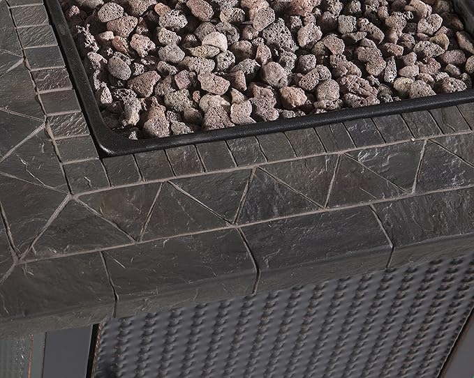 Endless Summer 30 Gas Outdoor Fire Pit Table with Resin Mantel