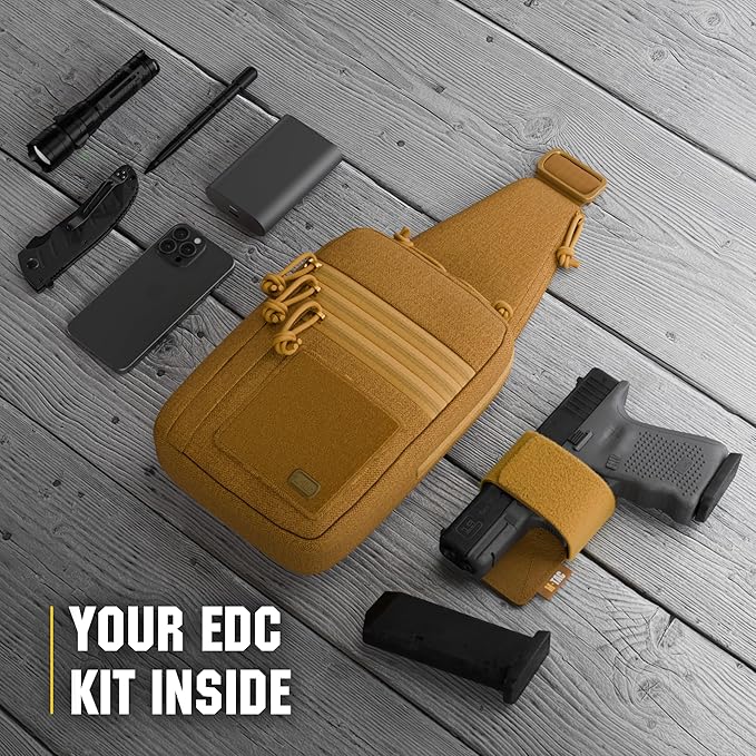 M-Tac CCW Sling Bag for Men &amp Women - EDC Shoulder Bag Tactical - Crossbody Concealed Carry Bag - Mens Chest Pack