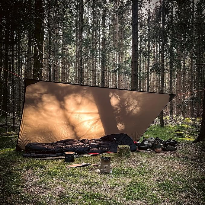 Onewind Ultralight Shelter and Footprint Lightweight Poncho Shelter with 4000mm WaterproofTent Footprint
