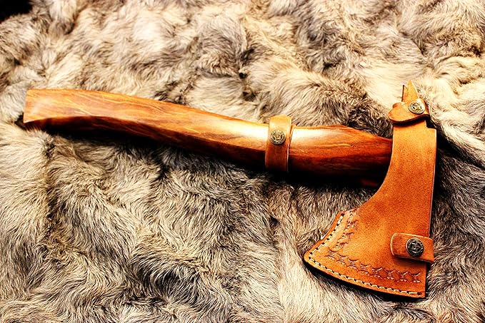 Hand Forged Steel Axe Viking Tomahawk Spikes Hawk Axe Combat Tactical Axe Head