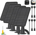 Solar Panel for Blink Outdoor 2K+/4(4th Gen)/Outdoor(3rd Gen) XT3 and XT2/XT Camera/Blink Outdoor Camera 5W Solar Panel Charger with Mount 13.1ft Cable Rubber Plug IP65 Waterproof 4 Pack