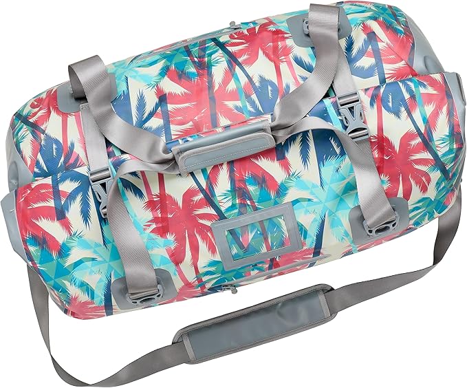 Skog Å Kust Duffelsak Heavy Duty Waterproof Duffel - Gear Bag for Sports Travel &amp More - 60L Palm