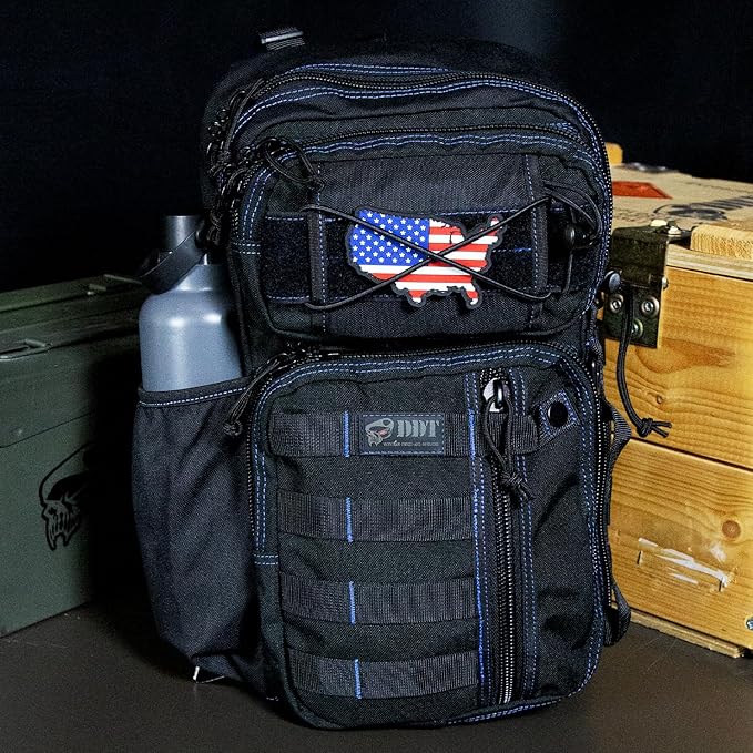DDT Death Dealer Tactical Assassin Sling Bag Color Blueline