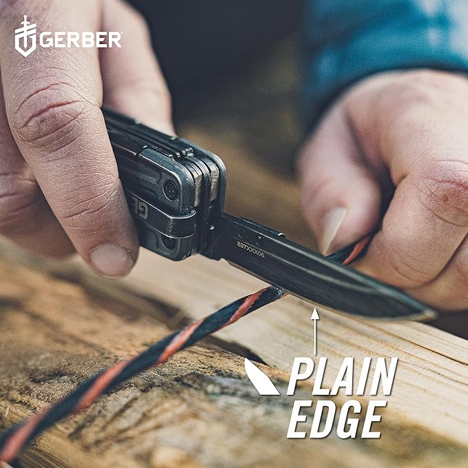 Gerber Gear Lockdown Pry 10-in-1 Multitool EDC Pocket Knife with Pry Bar for Survival Hunting and Fishing Gifts for Men