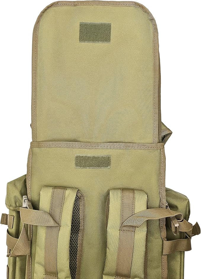 Silfrae Tactical Rifle Backpack Long Rifle Bag Molle Military Backpack for Trekking Hunting Camping