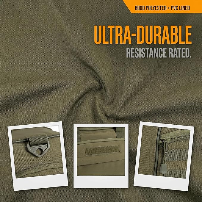 Military Tactical Outdoor Gym Bag Small Duffel Bag with Shoes Compartment for Sports Travel Camping Hunting (B-Green)