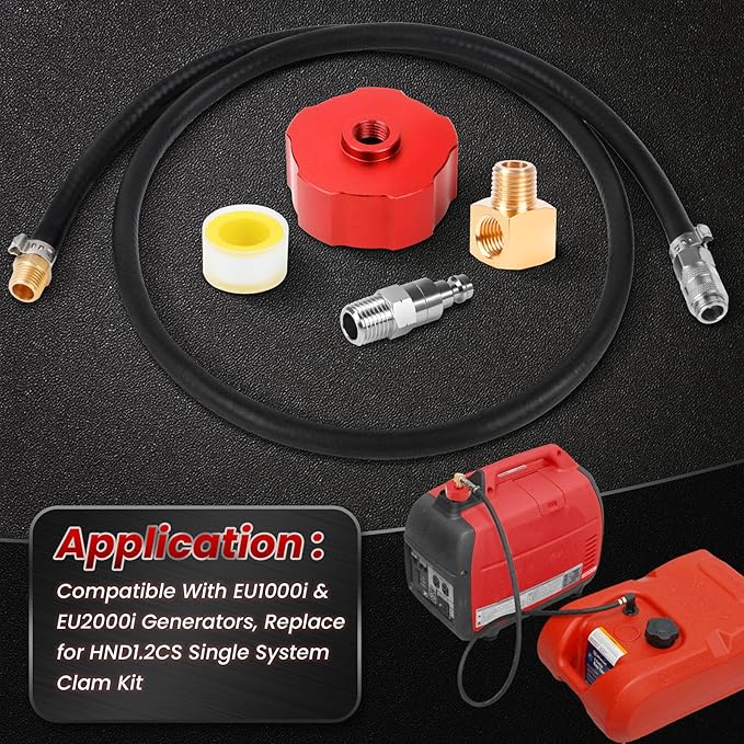 Single System Clam Kit HND1.2CS Compatible with EU1000i &amp EU2000i Generators Replacement HND1.2CS Single System Clam Kit for Generator EU1000i &amp EU2000i Extended Fuel Kit