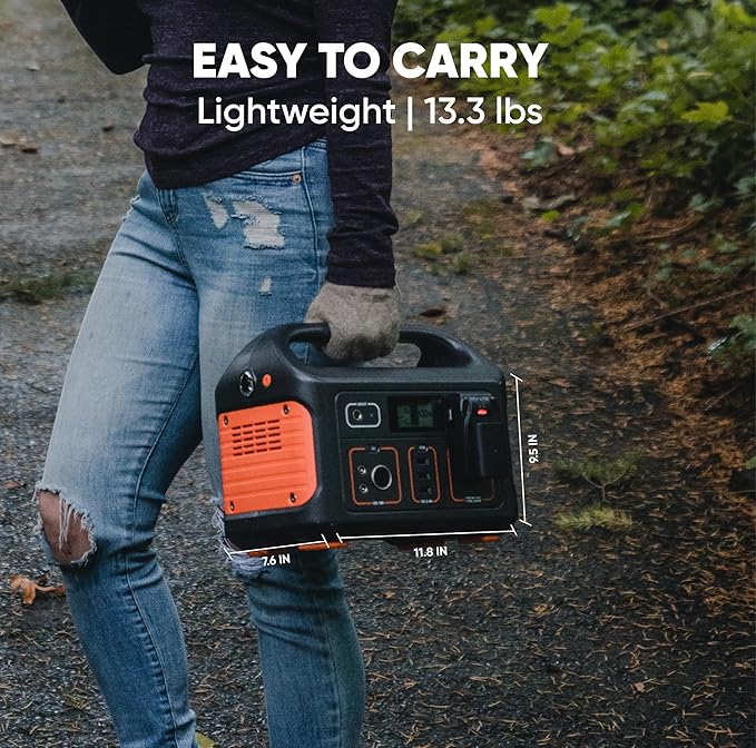 Jackery Solar Generator Explorer 500 518Wh Portable Power Station Mobile Lithium Battery Pack with 1xSolarSaga 100 for RV Road Trip Camping Outdoor Adventure