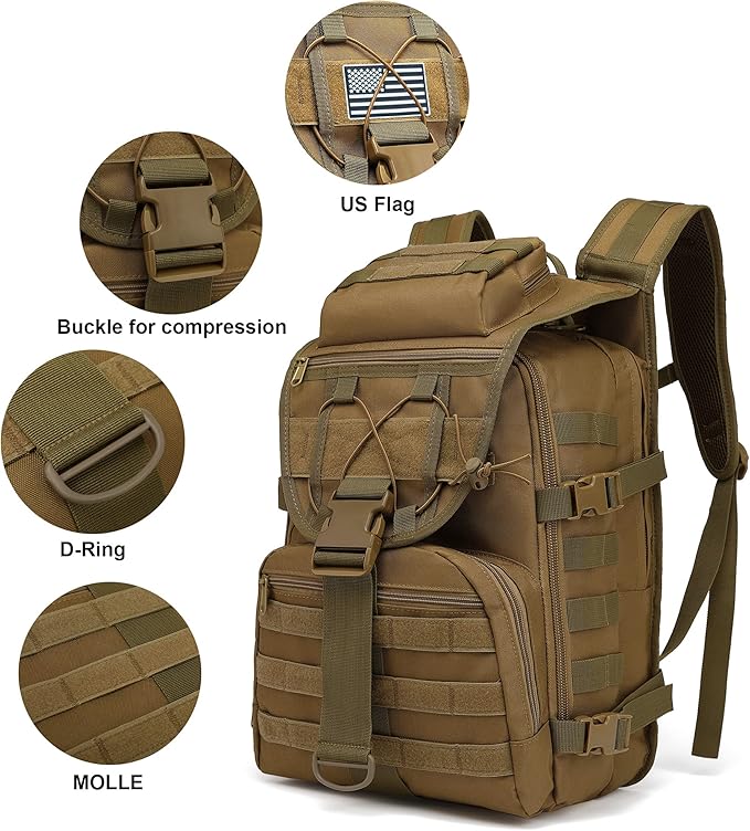 Military Tactical Backpack for Men Survival Army Backpacks for Camping Hiking Trekking