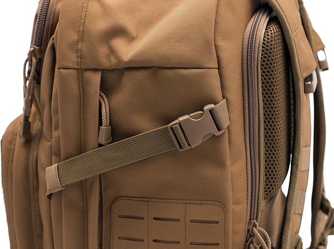 LAPG Atlas 24 Hour Tactical Backpack for Men &amp Women Large Hiking Camping Bug Out Backpack Combat Survival Gear Bag Black