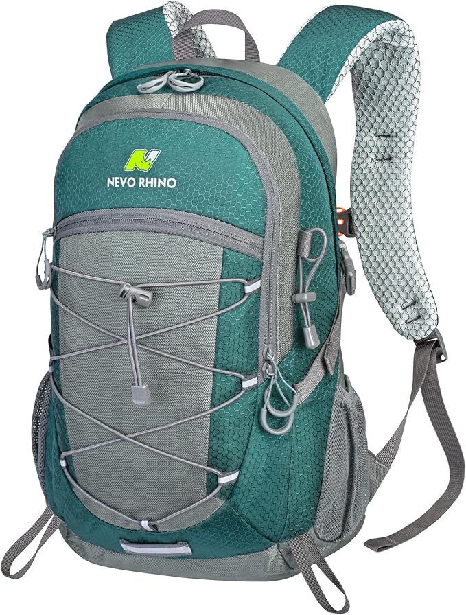 N NEVO RHINO Hiking Backpack 20L Water Resistant Outdoor Day PackLightweight Travel Small Backpack for Men Women