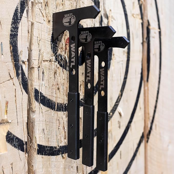 The New &amp Improved WATL Competition Throwing Hawk Set: World Axe Throwing League Tomahawks with Throwing Hatchet Nylon Sheath and Removable/Replaceable Handles