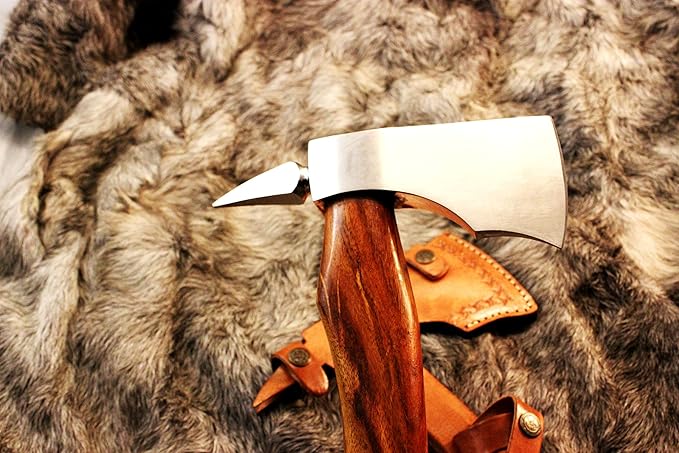 Hand Forged Steel Axe Viking Tomahawk Spikes Hawk Axe Combat Tactical Axe Head