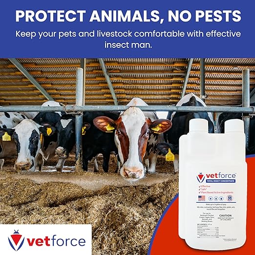 Total Insect Concentrate - Insect Management Suitable for Indoor and Outdoor Use - Broad-Spectrum Formula - 16oz Concentrated Formula