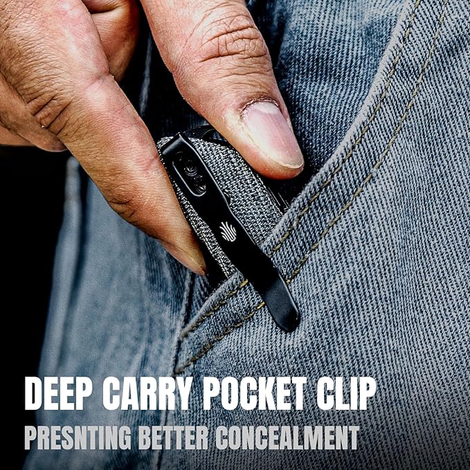 Kizer Mini Momo EDC Pocket Knife 3.2” 154CM Blade Pocket Folding Knife with Aluminum+Micarta Handle Front Flipper EDC knife with Pocket Clip for Men Women Camping Hunting Survival Knives V3663C2