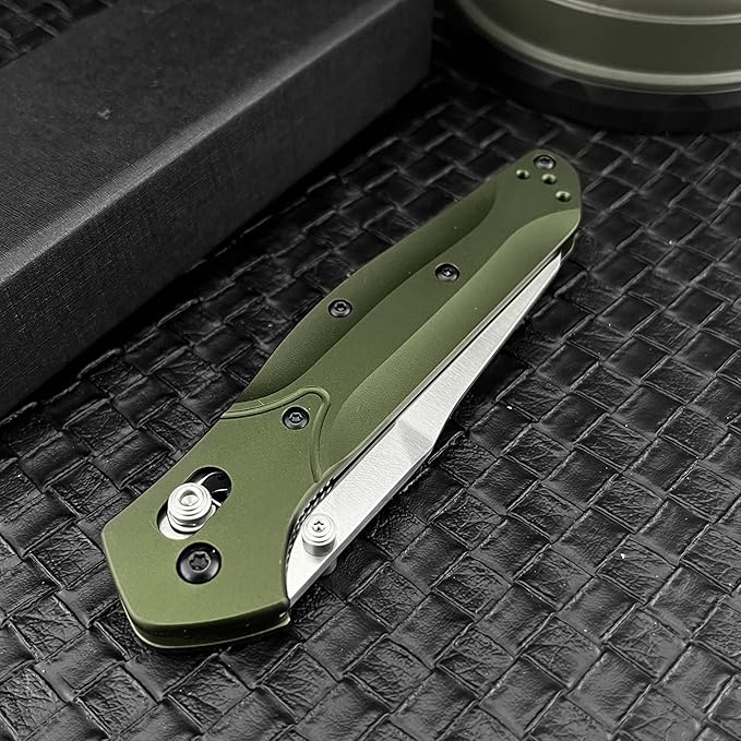 3.14 Inches D2 Steel Blade &amp Aluminum Handle Thumb Stud Manual Open Folding Knife EDC Suitable for Outdoor Camping Hiking and Adventure with Shoulder Straps Pocket Knife